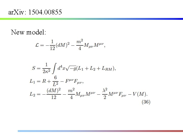 ar. Xiv: 1504. 00855 New model: 