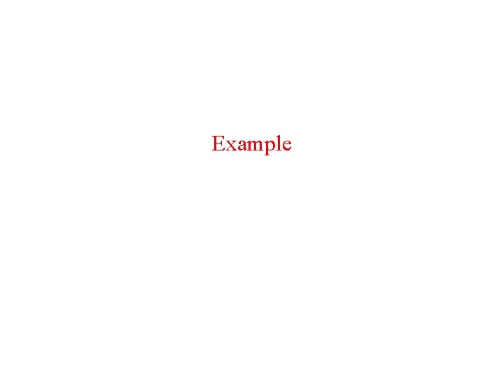Example 