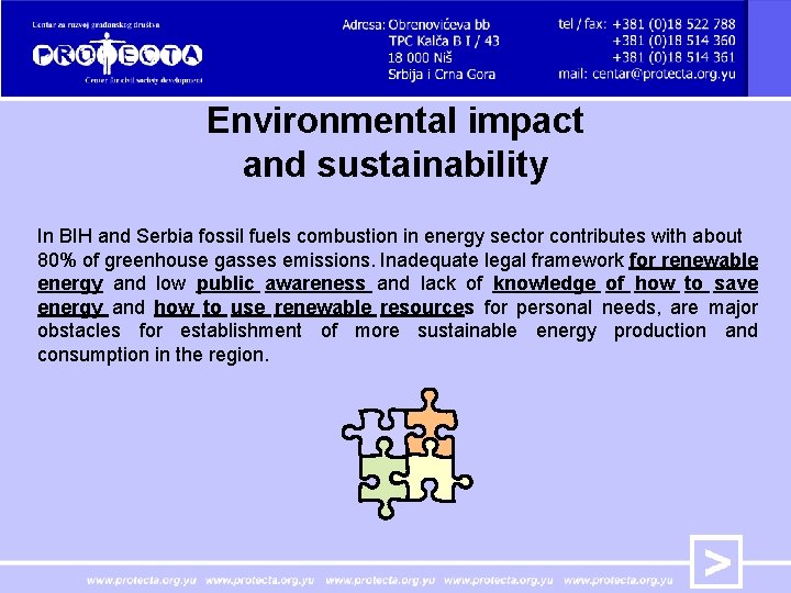 Environmental impact and sustainability In BIH and Serbia fossil fuels combustion in energy sector