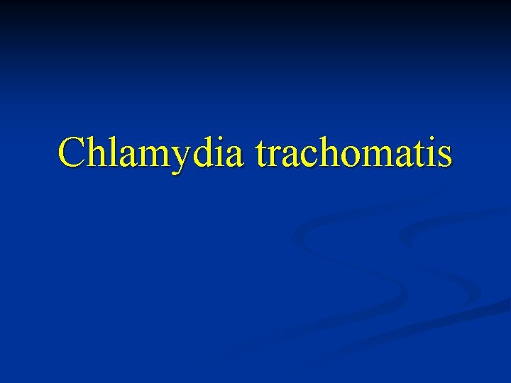 Chlamydia trachomatis 