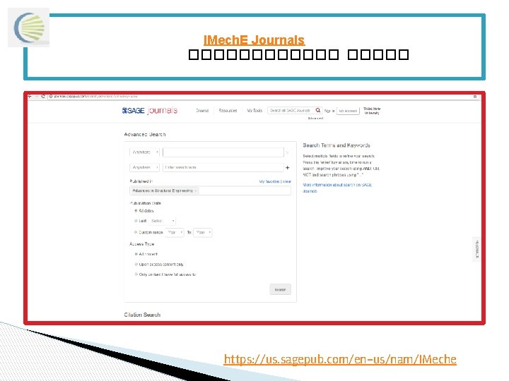 IMech. E Journals ������ https: //us. sagepub. com/en-us/nam/IMeche 