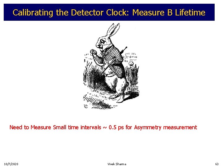 Calibrating the Detector Clock: Measure B Lifetime Need to Measure Small time intervals ~