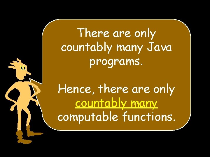 There are only countably many Java programs. Hence, there are only countably many computable