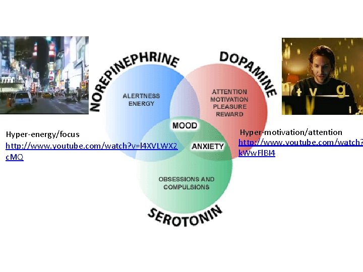 Hyper-energy/focus http: //www. youtube. com/watch? v=l 4 XVLWX 2 c. MQ Hyper-motivation/attention http: //www.