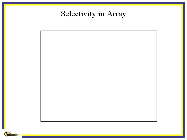 Selectivity in Array 