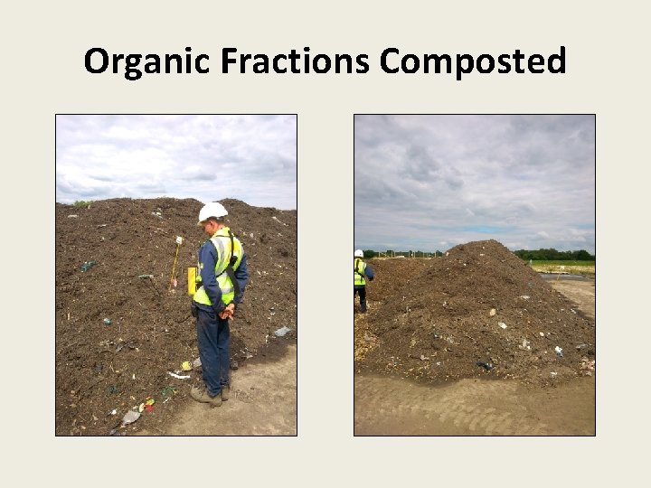 Organic Fractions Composted 