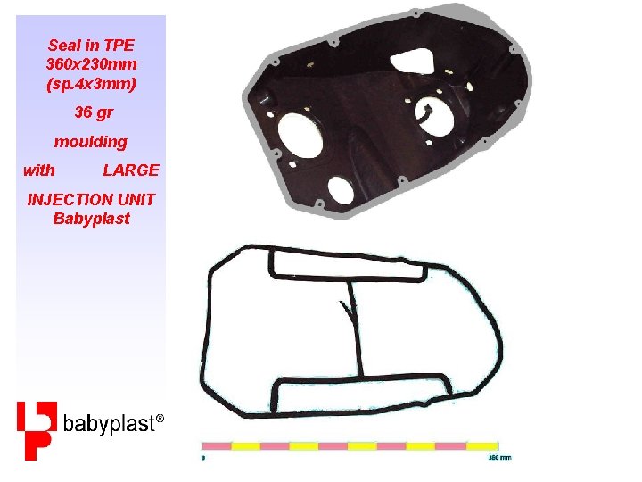 Seal in TPE 360 x 230 mm (sp. 4 x 3 mm) 36 gr