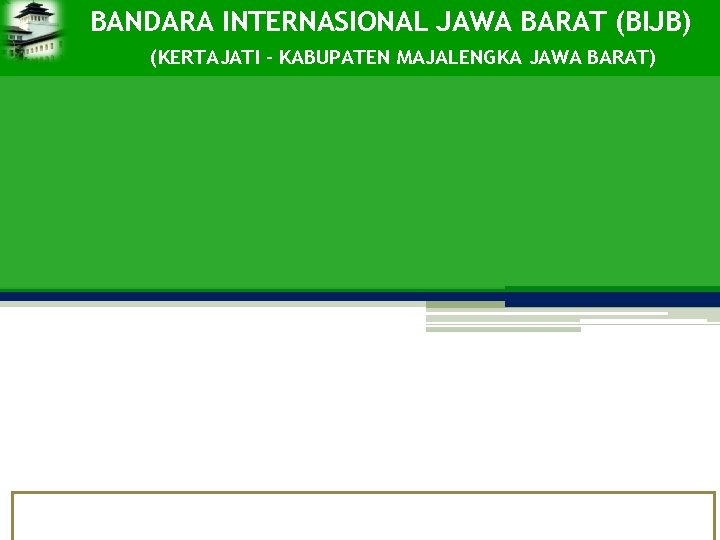 BANDARA INTERNASIONAL JAWA BARAT (BIJB)37 (KERTAJATI – KABUPATEN MAJALENGKA JAWA BARAT) 