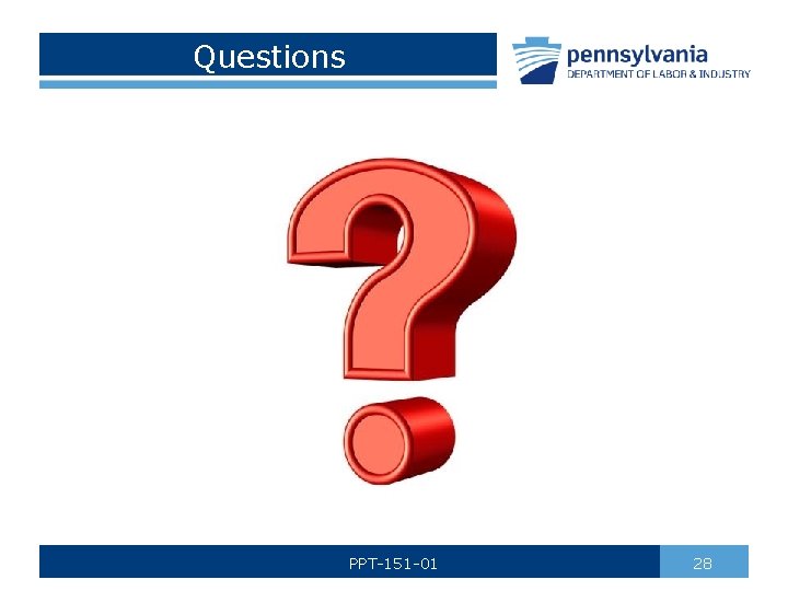 Questions PPT-151 -01 28 