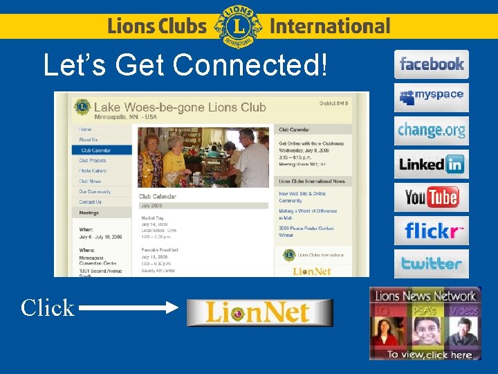 Let’s Get Connected! Click 