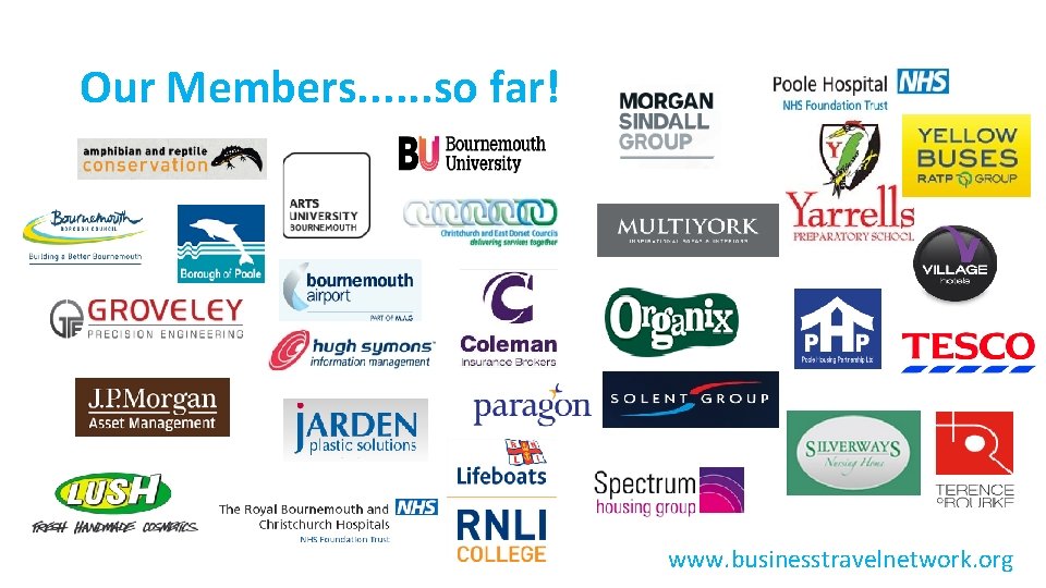 Our Members. . . so far! www. businesstravelnetwork. org 