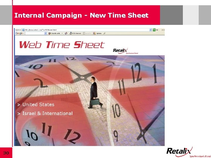 Internal Campaign - New Time Sheet 30 