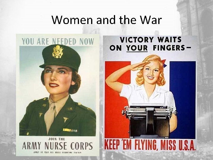 Women and the War 