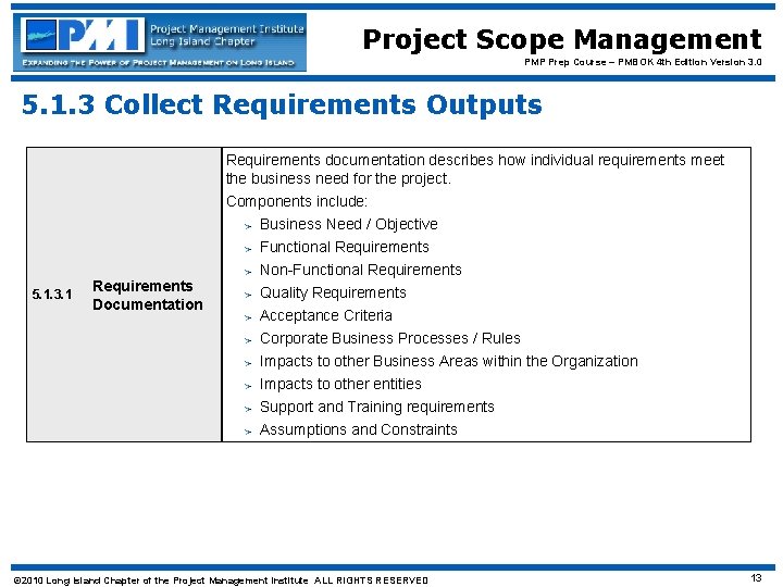 Project Scope Management PMP Prep Course – PMBOK 4 th Edition Version 3. 0