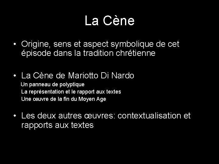 La Cène • Origine, sens et aspect symbolique de cet épisode dans la tradition