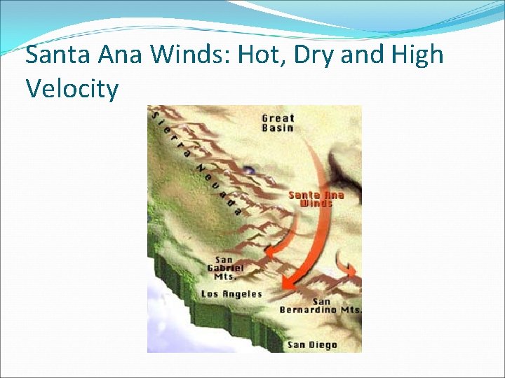 Santa Ana Winds: Hot, Dry and High Velocity 