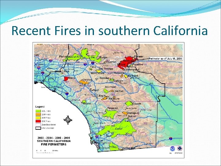 Recent Fires in southern California 