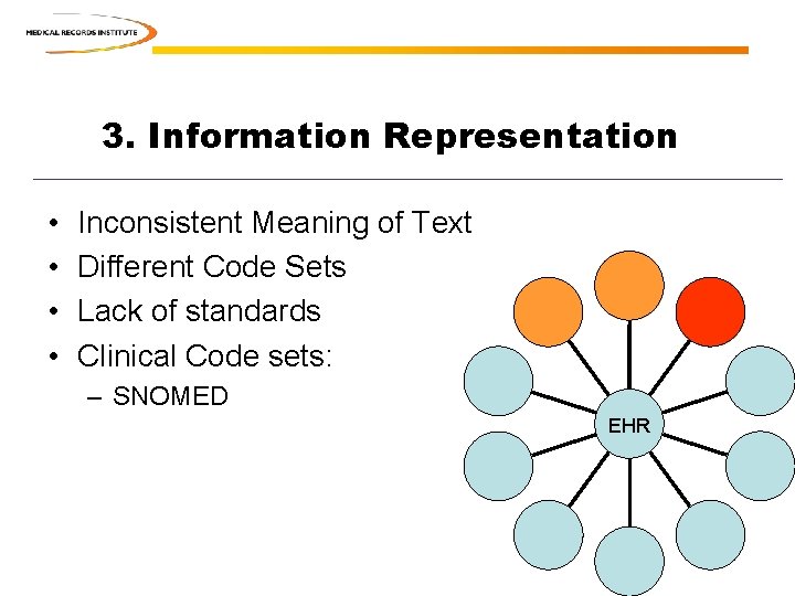 3. Information Representation • • Inconsistent Meaning of Text Different Code Sets Lack of 3. Information Representation • • Inconsistent Meaning of Text Different Code Sets Lack of