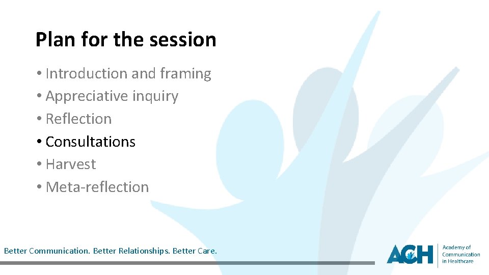 Plan for the session • Introduction and framing • Appreciative inquiry • Reflection •