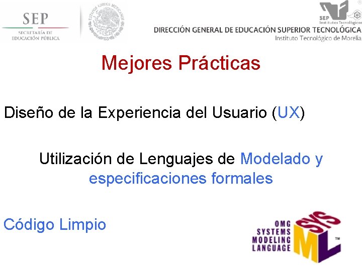 Mejores Prácticas Diseño de la Experiencia del Usuario (UX) Utilización de Lenguajes de Modelado