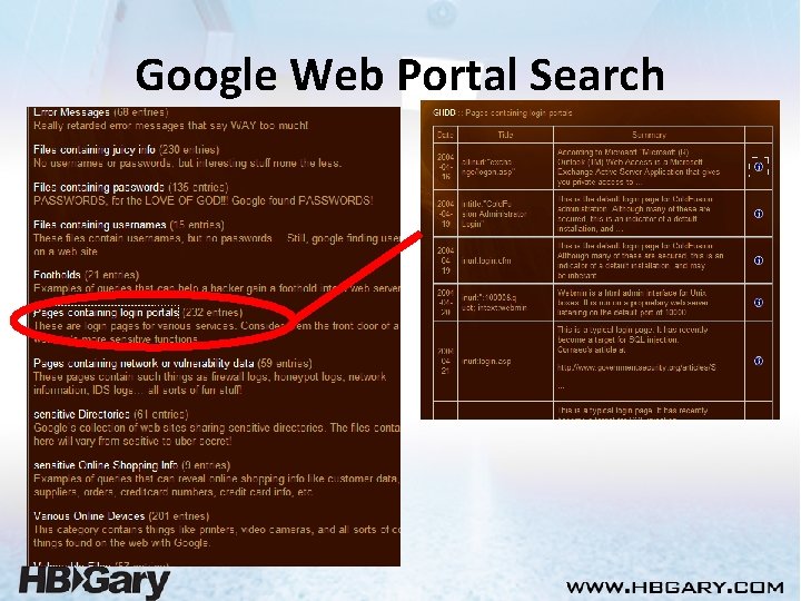 Google Web Portal Search 