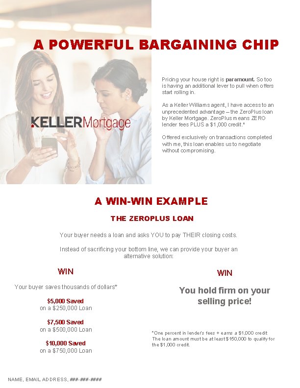 A POWERFUL BARGAINING CHIP Pricing your house right is paramount. So too is having