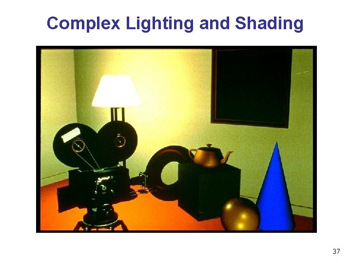 Complex Lighting and Shading 37 