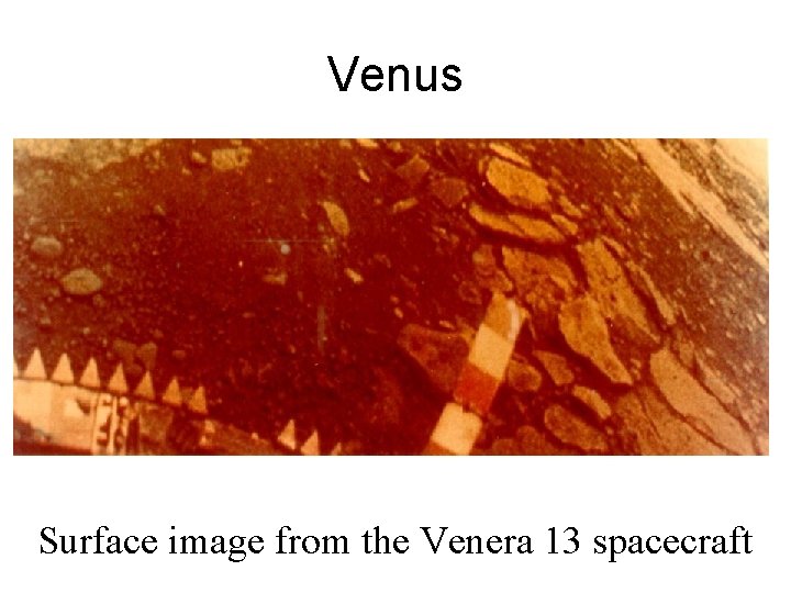 Venus Surface image from the Venera 13 spacecraft 