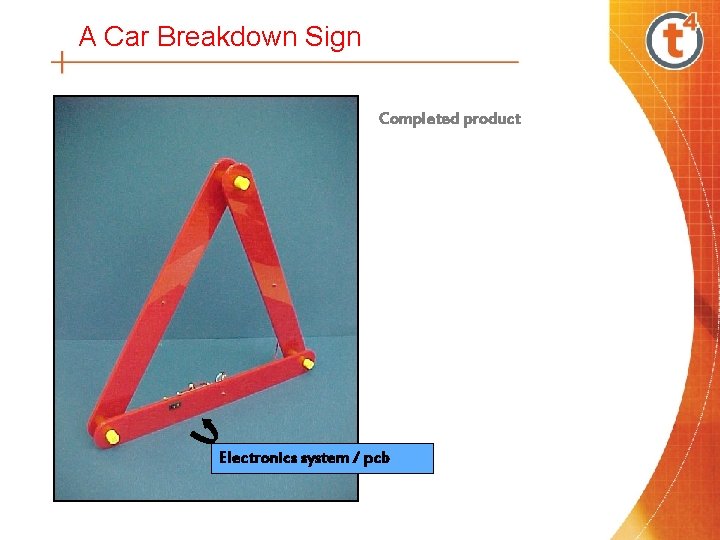 A Car Breakdown Sign Completed product Electronics system / pcb 