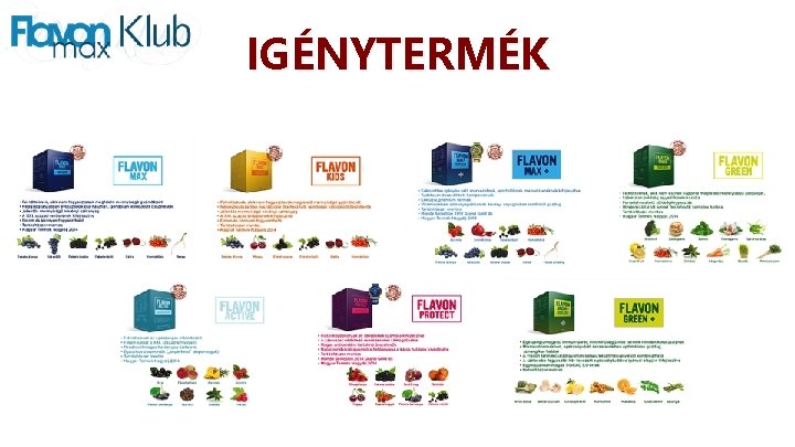 IGÉNYTERMÉK 