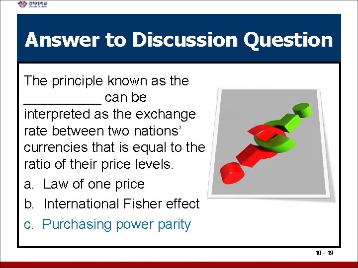 Answer to Discussion Question The principle known as the _____ can be interpreted as