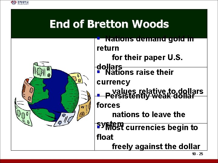 End of Bretton Woods § Nations demand gold in return for their paper U.