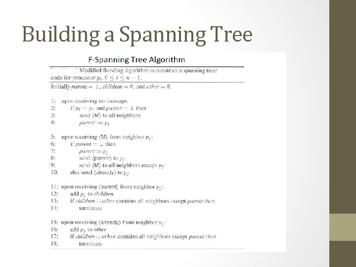 Building a Spanning Tree 