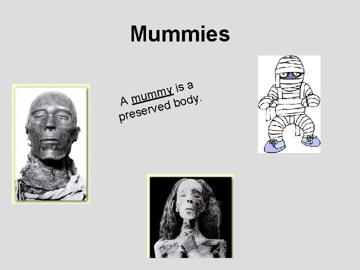 Mummies a s i y mm u y. m d o A b ed