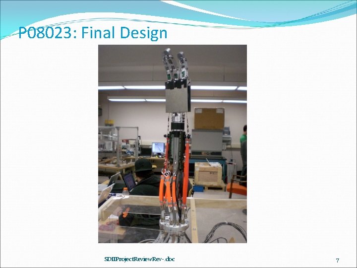 P 08023: Final Design SDIIProject. Review. Rev-. doc 7 