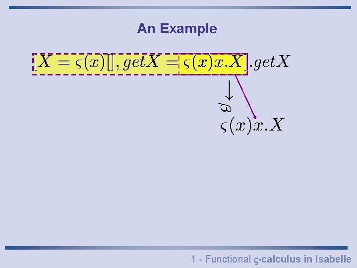 An Example 1 - Functional -calculus in Isabelle 