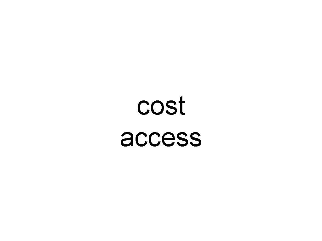 cost access 