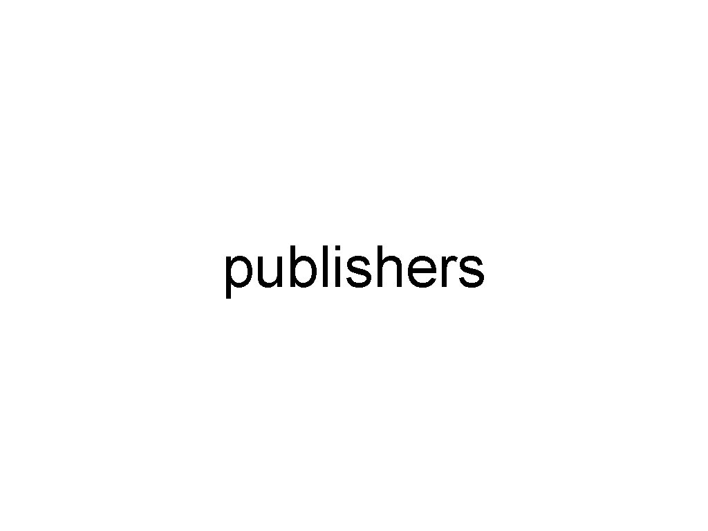 publishers 