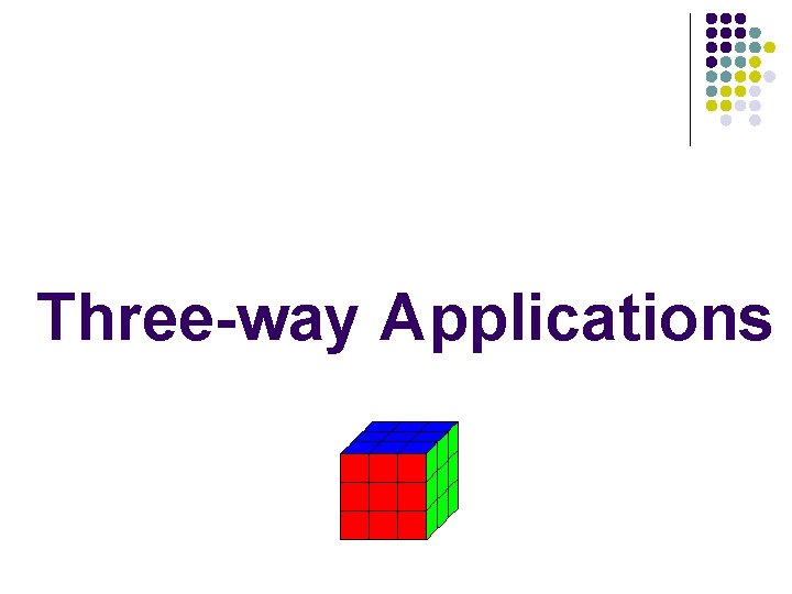 Three-way Applications 