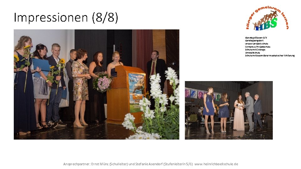 Impressionen (8/8) Ganztagsklassen 5/6 Ganztagsangebot unesco-projekt-schule Comenius-Projektschule Schule mit Courage Umweltschule Schule mit besonderer