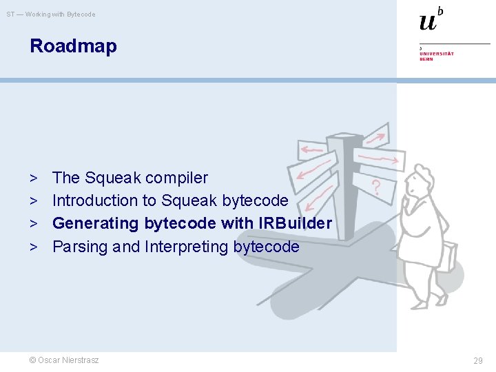ST — Working with Bytecode Roadmap > The Squeak compiler > Introduction to Squeak