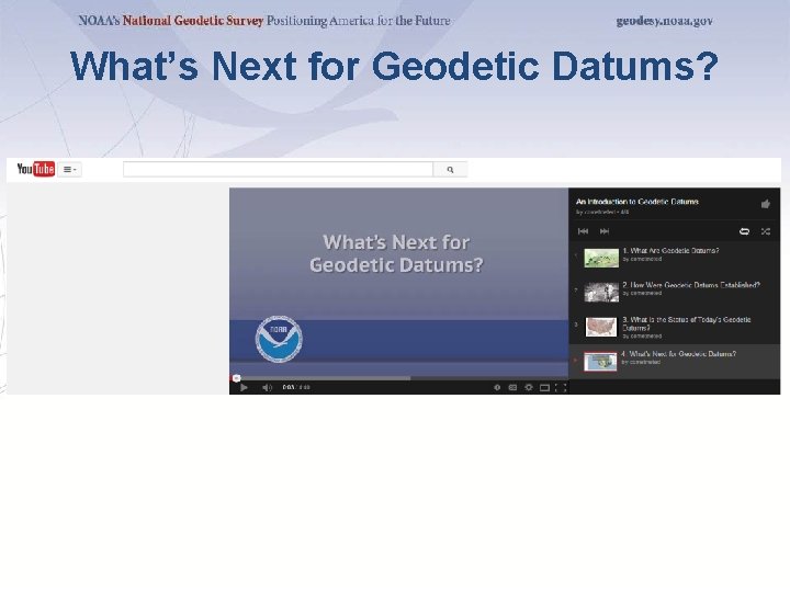 What’s Next for Geodetic Datums? 