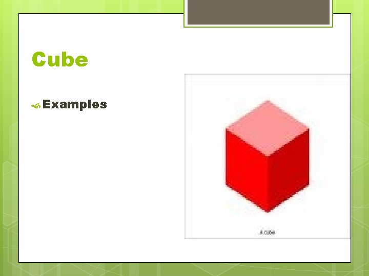Cube Examples Cube Examples