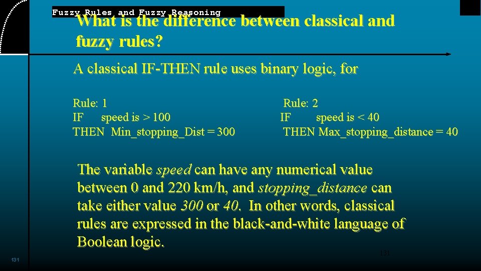 Fuzzy Rules and Fuzzy Reasoning What is the difference between classical and fuzzy rules?