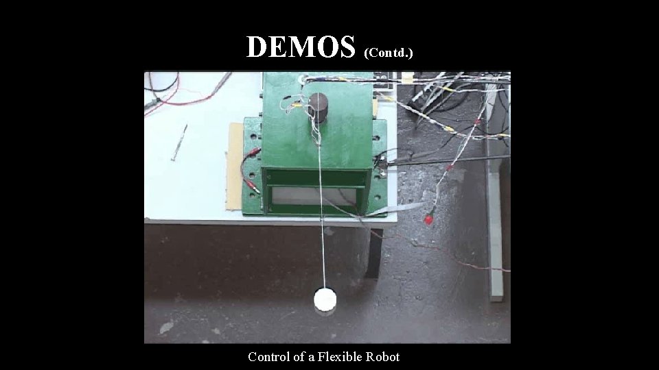 DEMOS (Contd. ) Control of a Flexible Robot 