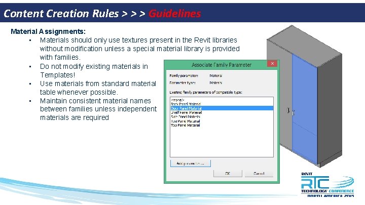 Content Creation Rules > > > Guidelines Material Assignments: • Materials should only use