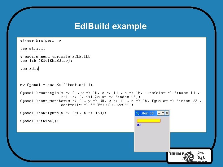 Edl. Build example 