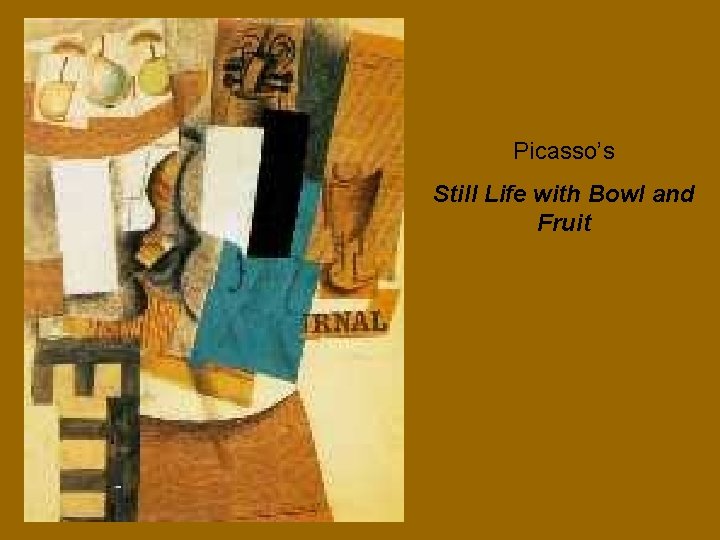 Picasso’s Still Life with Bowl and Fruit 