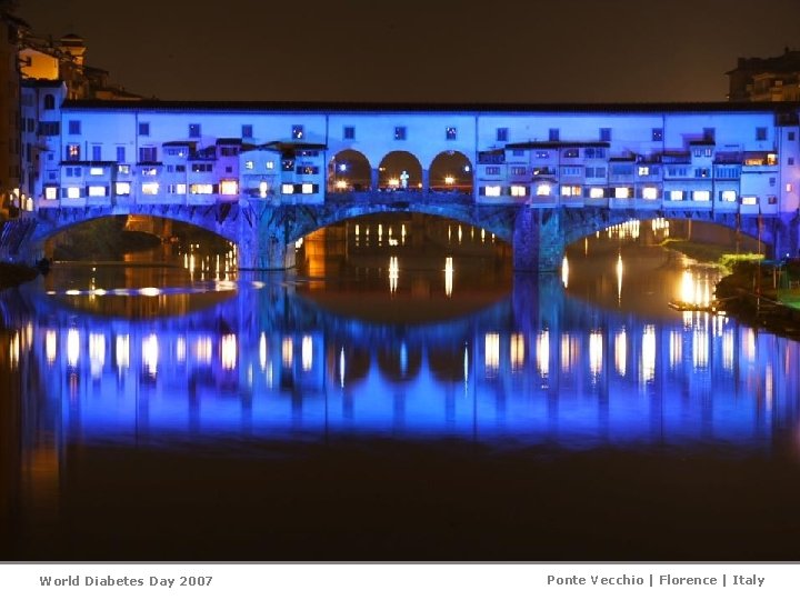 World Diabetes Day 2007 Ponte Vecchio | Florence | Italy 