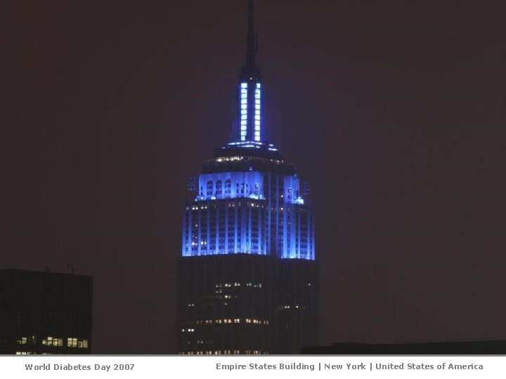 World Diabetes Day 2007 Empire States Building | New York | United States of